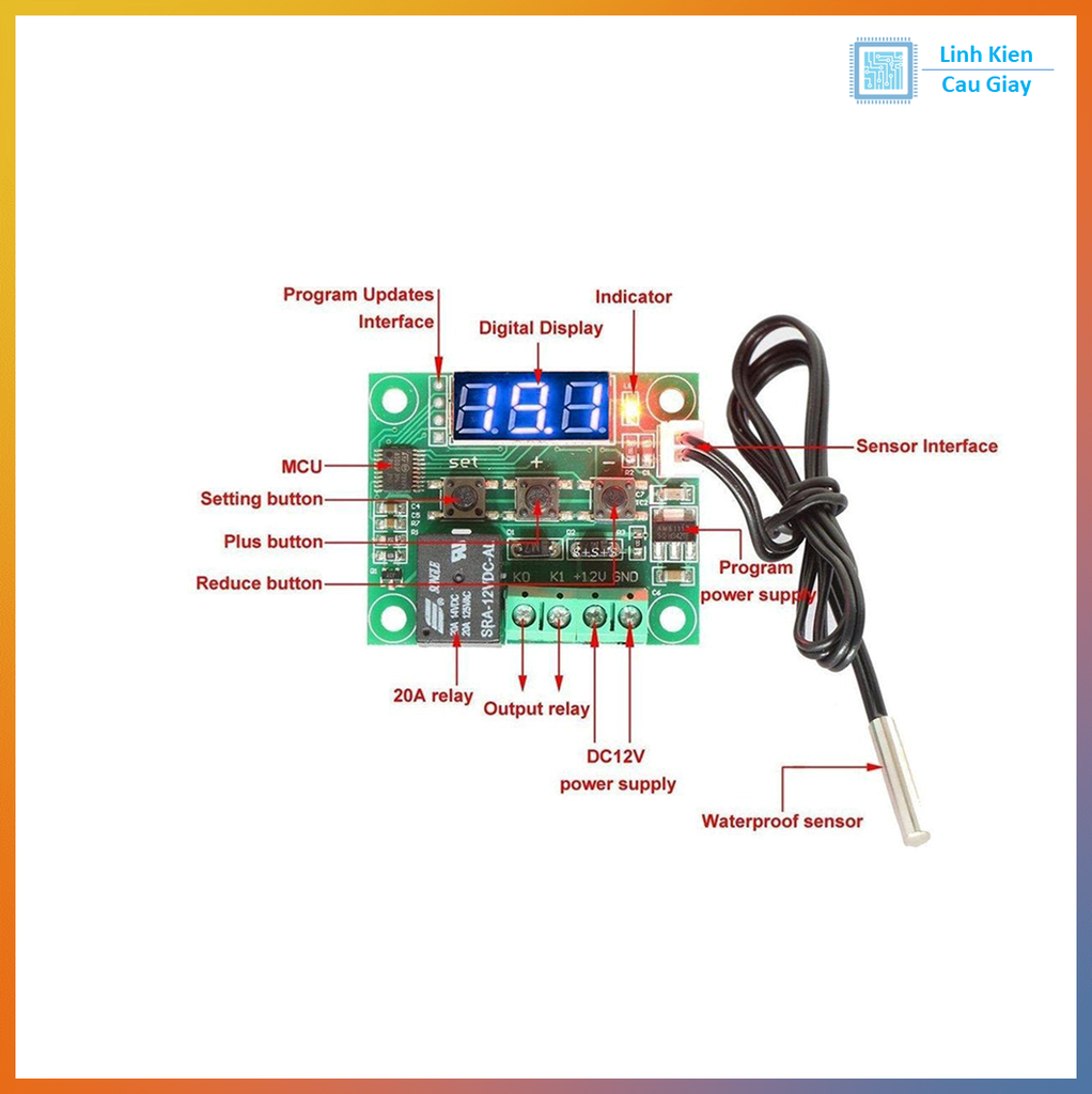 Module điều khiển nhiệt độ XH-W1209