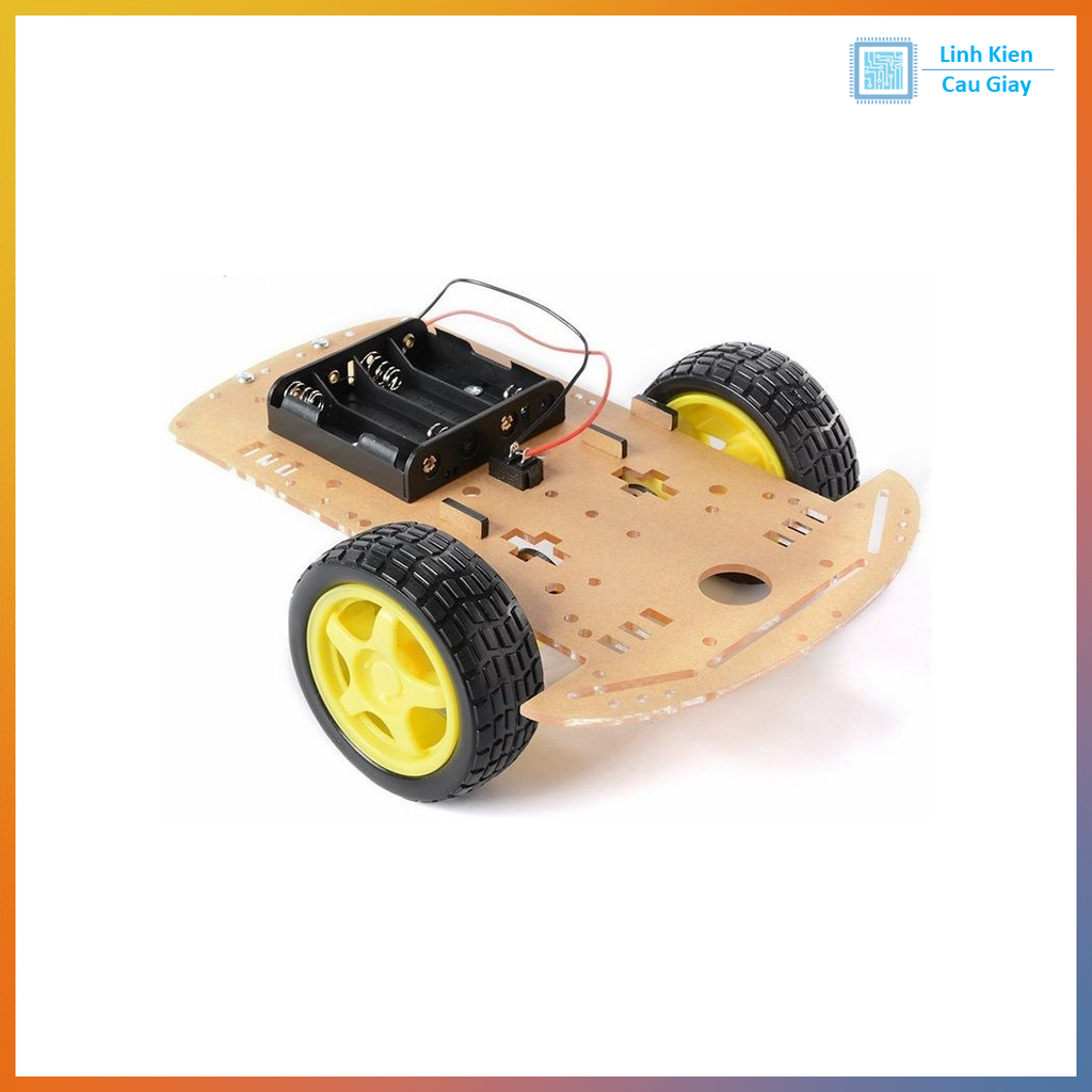 Combo khung xe robot mini V2 (2WD)