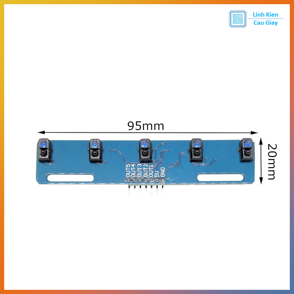 Module Dò Đường 5 Mắt TCRT5000 3.3–5V