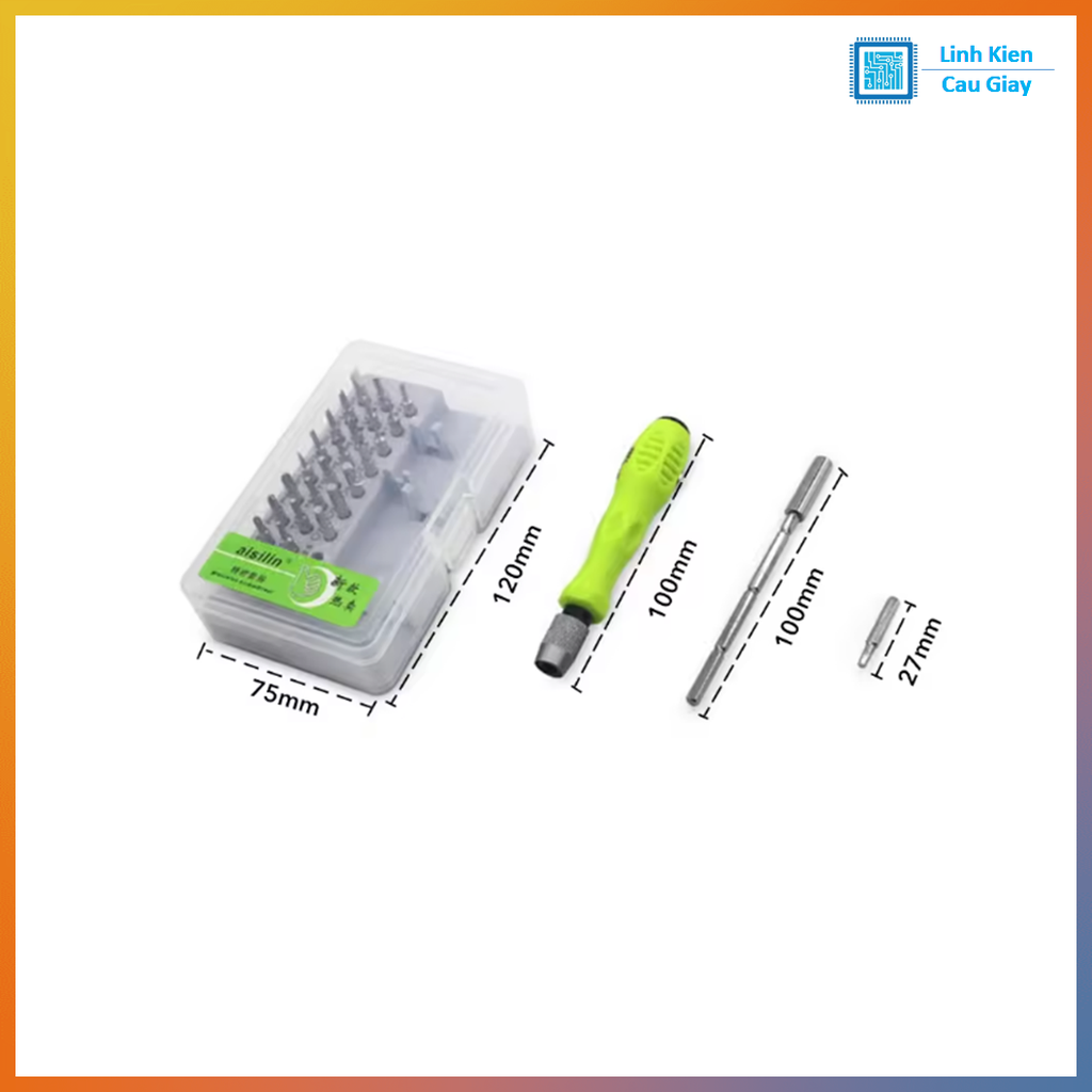 Bộ tua vít đa năng 32 chi tiết sửa chữa laptop, điện thoại, máy tính
