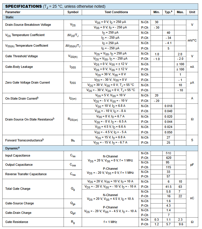 Linh kiện AO4606 Chân dán SOP8