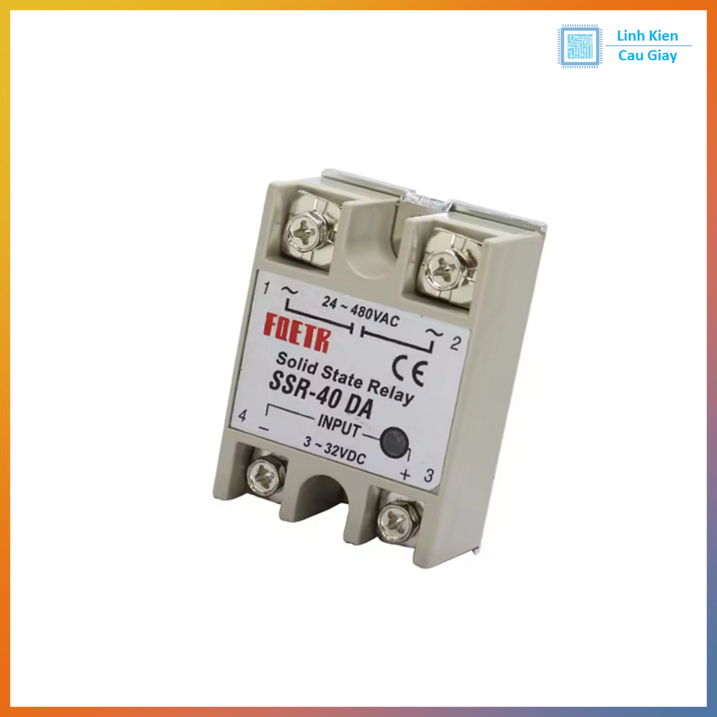 Relay Bán Dẫn Fotek Solid SSR 40/50/60/100 DA,DA-H,VA-H,AA-H (Hàng Loại Tốt)