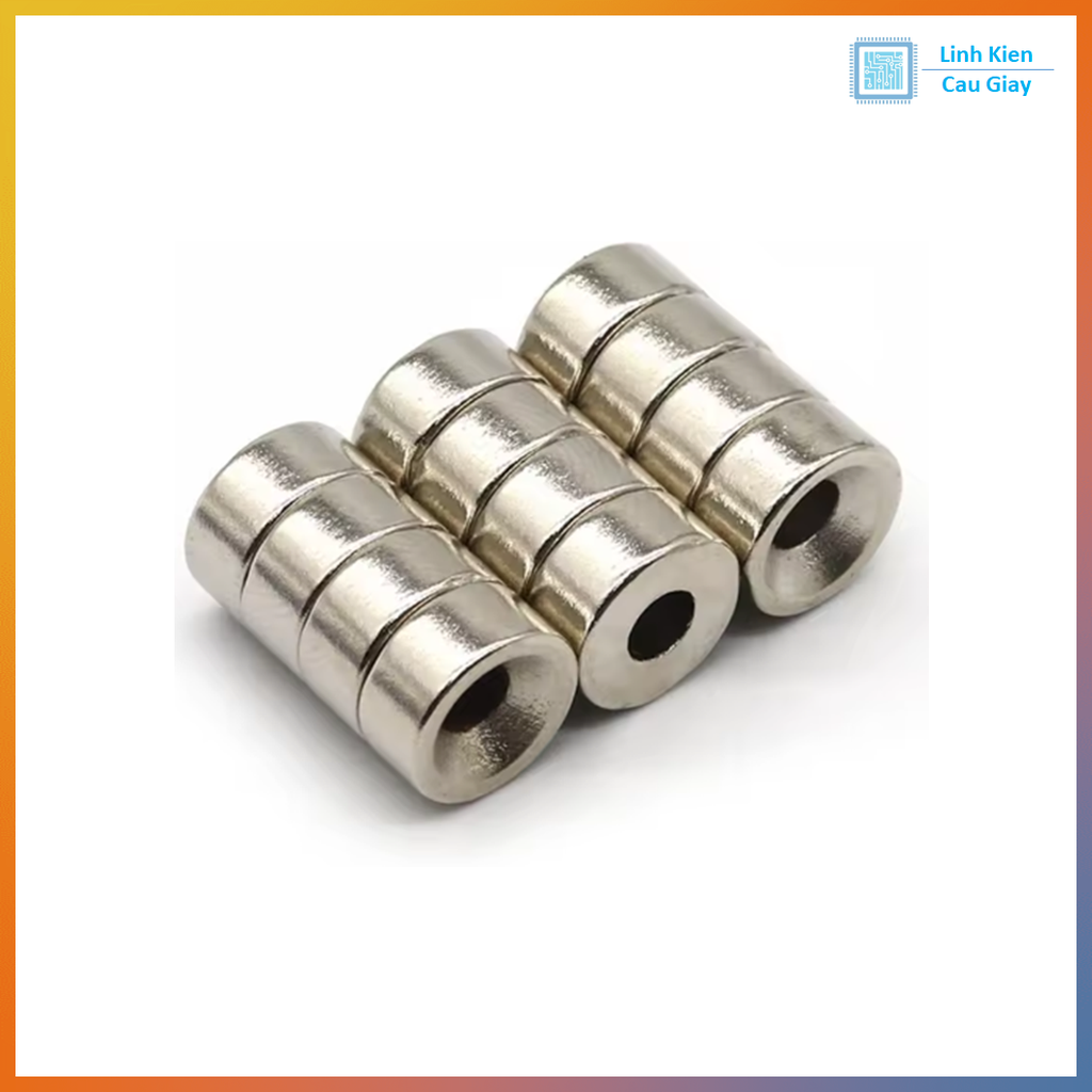 Nam châm tròn có lỗ đất hiếm nhiều kích thước