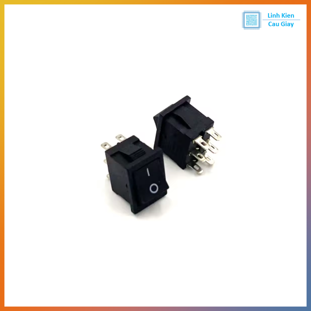 Công tắc bập bênh 6 chân KCD1 250v 6A