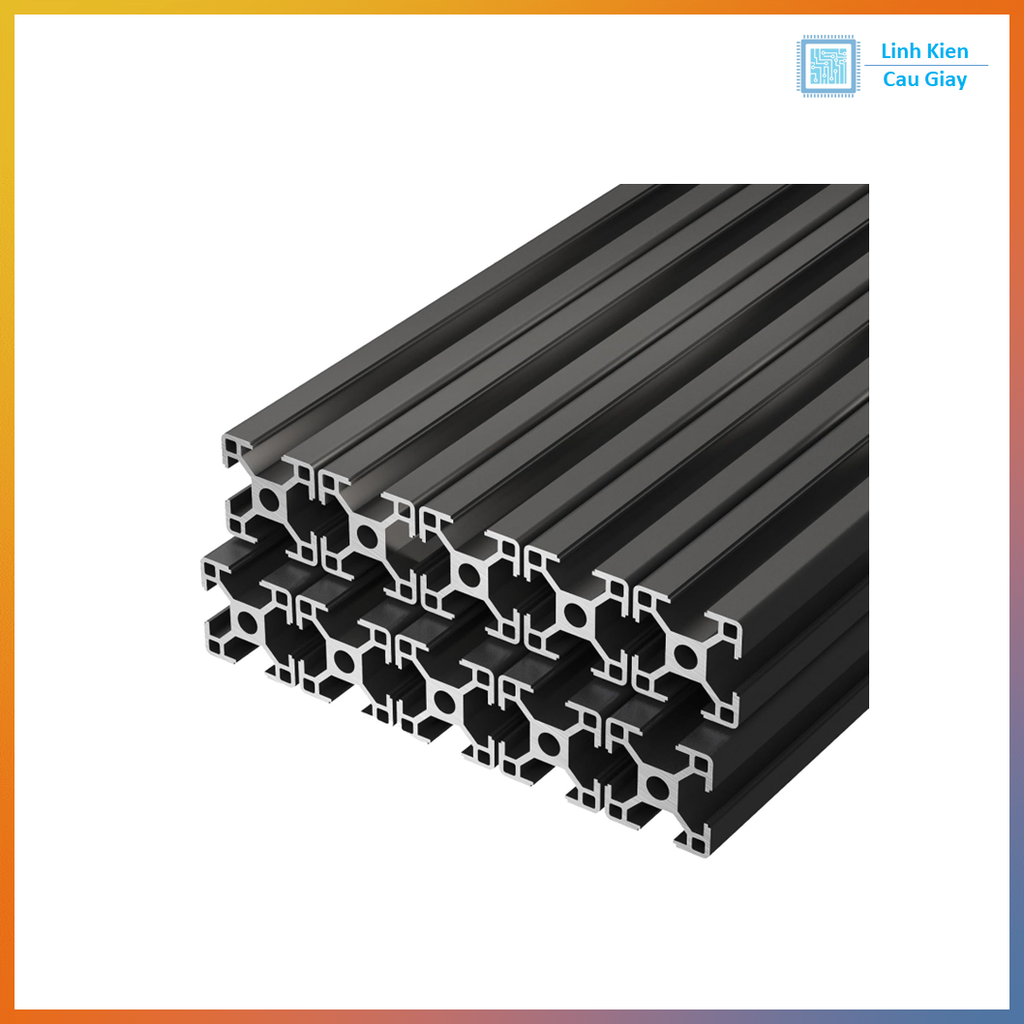 Nhôm định hình 3030 Anot đen