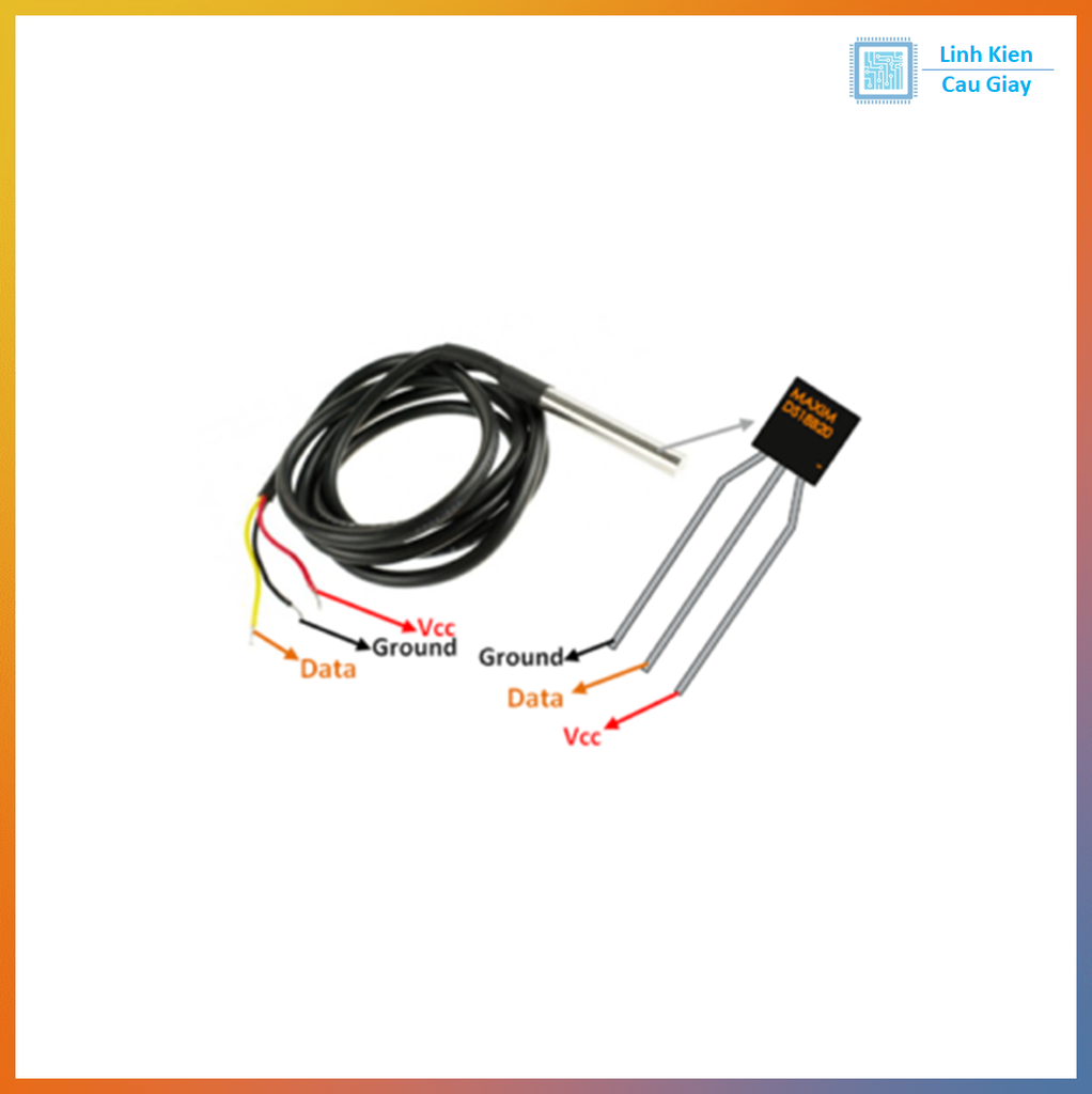 Dây Đo Nhiệt Độ Sử Dụng DS18B20