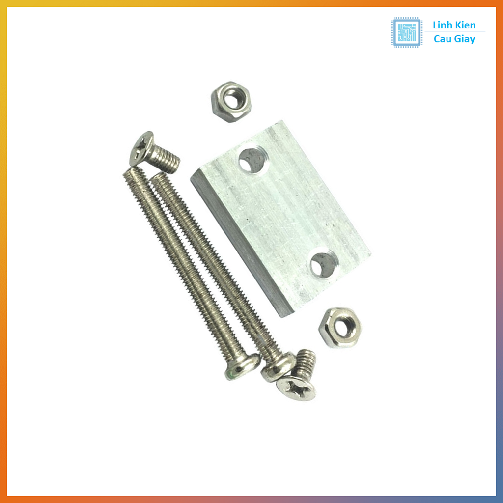 Gá nhôm động cơ vàng V1 kim loại