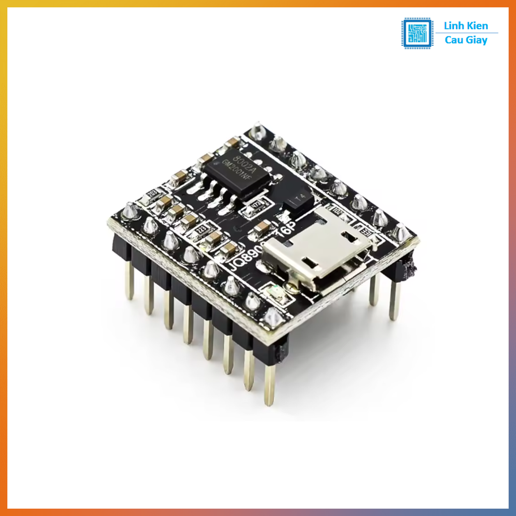 Module Ghi Đọc Âm Thanh MicroUSB JQ8900-16P