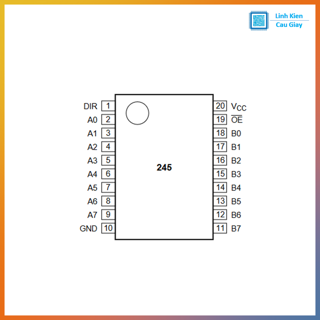 Linh kiện IC 74HC245