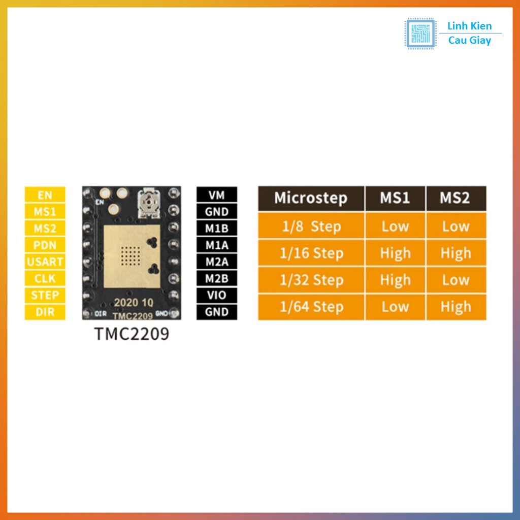 Driver động cơ bước TMC2209 2A