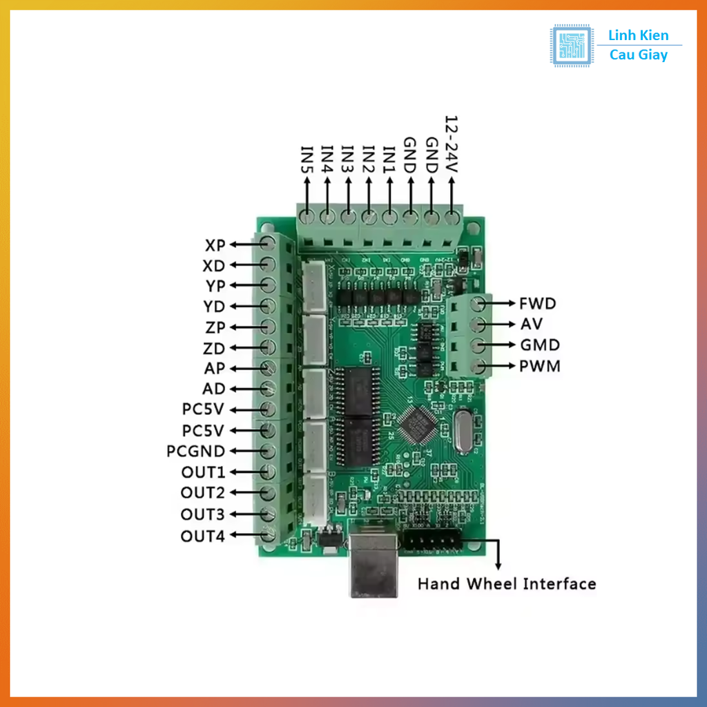 Mạch CNC BOB MACH3 USB V2