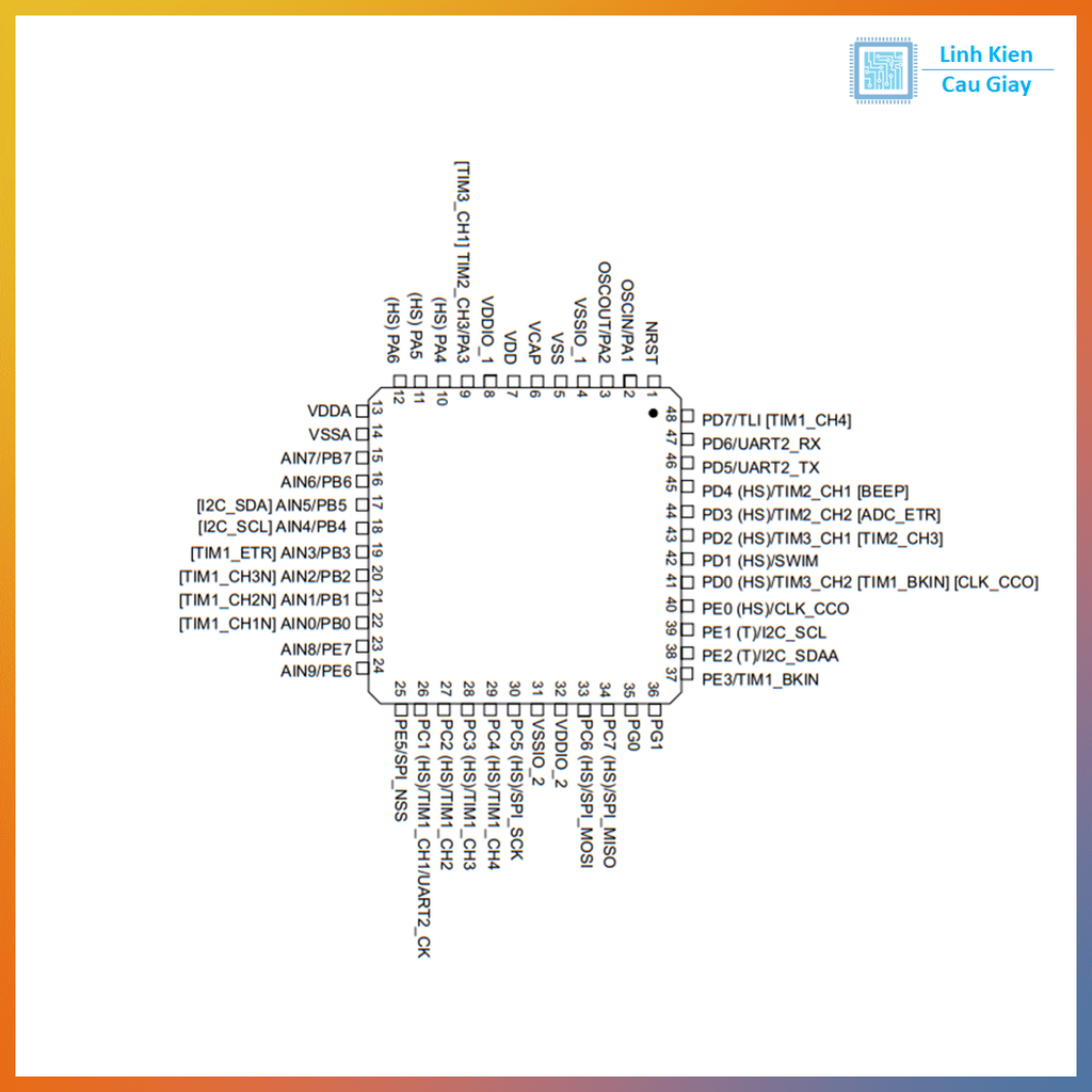 STM8S105K4T6C QFP32