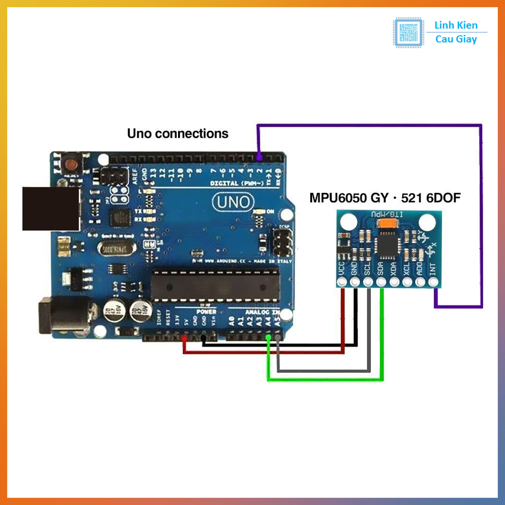 Module Cảm Biến Góc Gia Tốc MPU6050 GY-521