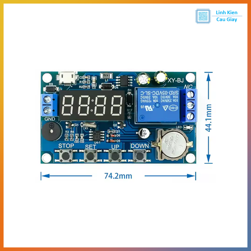 Mạch Hẹn Giờ Đóng Ngắt Relay Theo Thời Gian Thực