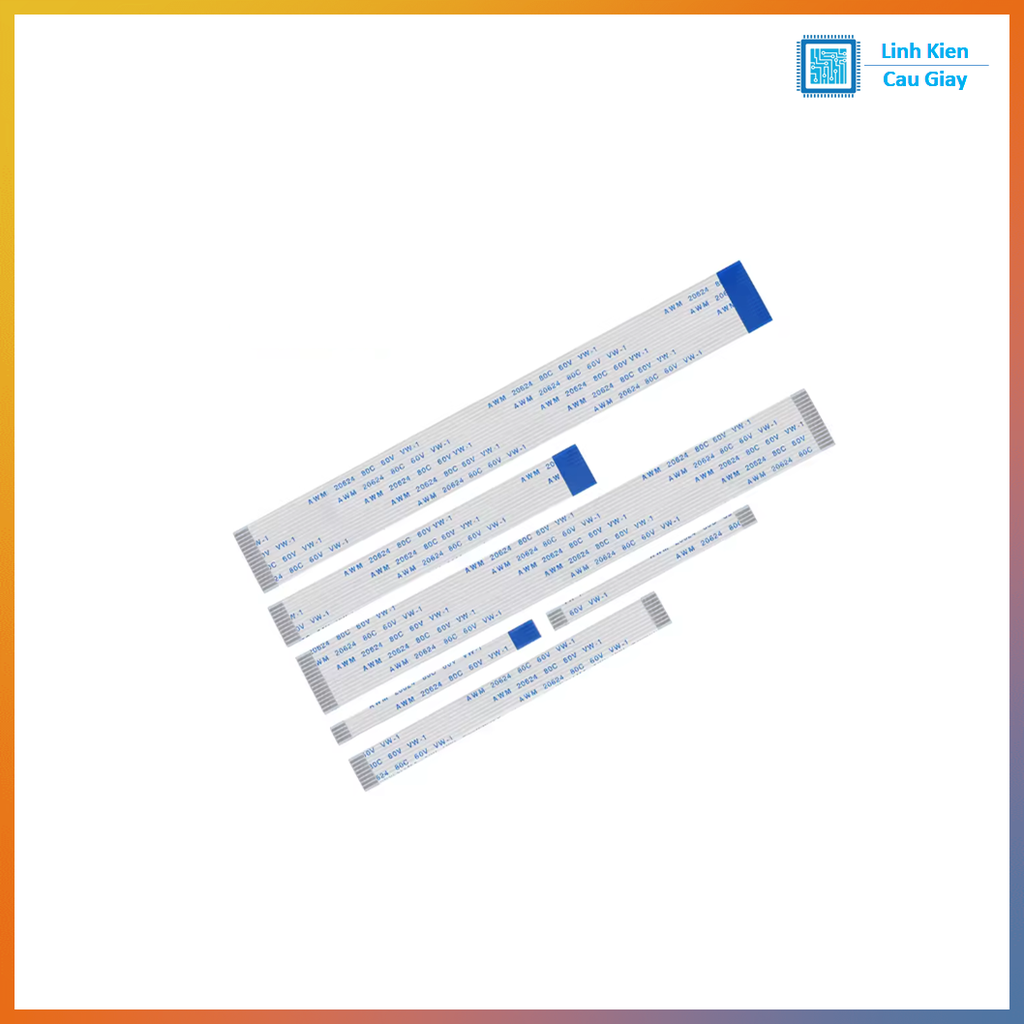 Cáp FFC/FPC 0.5mm Dài 300mm (Cáp thuận AA)