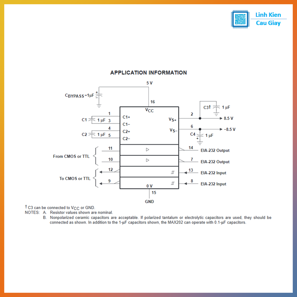 Linh kiện MAX232 DIP16