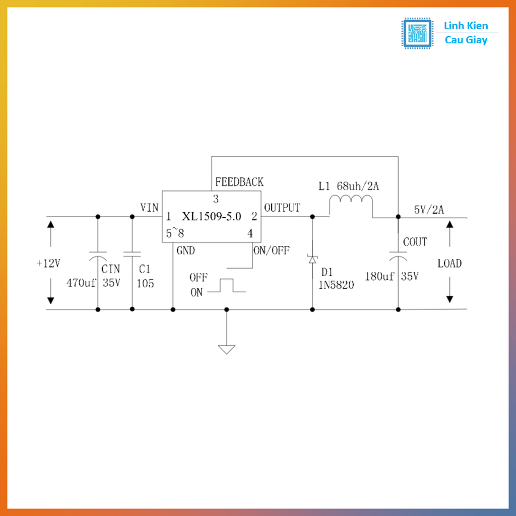 Linh kiện XL1509-5V SMD SOP8