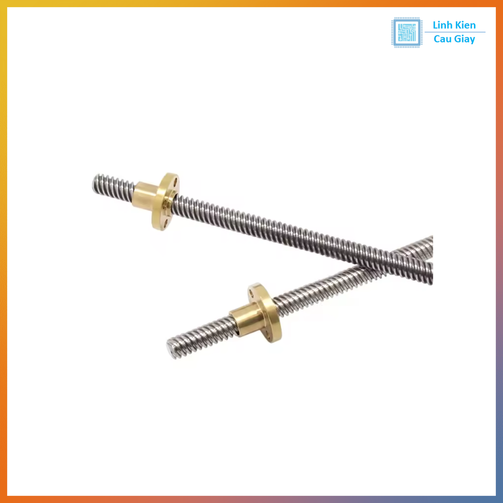 Combo Vitme T8, đai ốc T8 (Bước 8) Dài tùy chọn