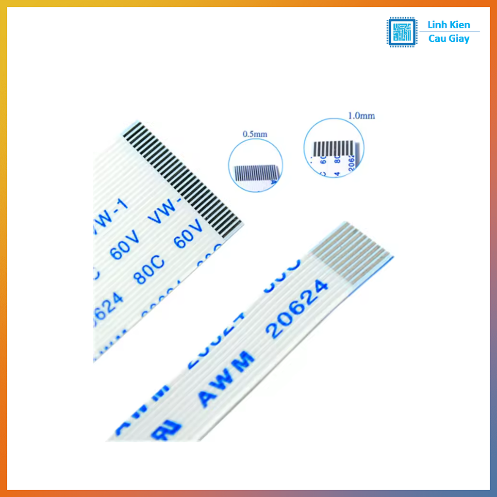 Cáp FFC/FPC 1mm Dài 300mm (Cáp thuận AA)