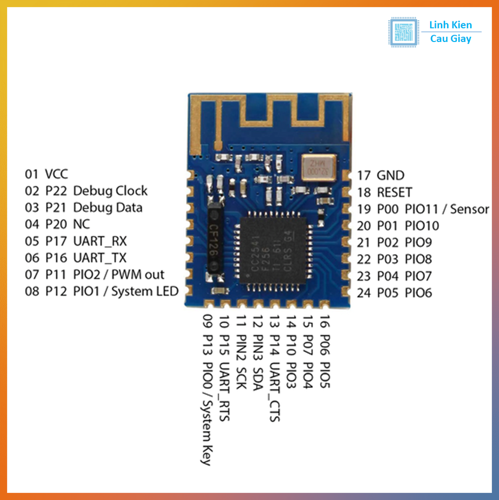 Module Bluetooth 4.0 BLE CC2541 JDY-10M