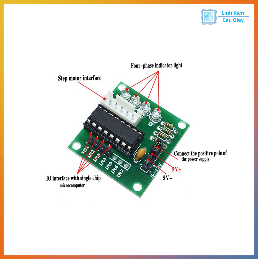 Module điều khiển động cơ bước ULN2003 cho 28BYJ-48