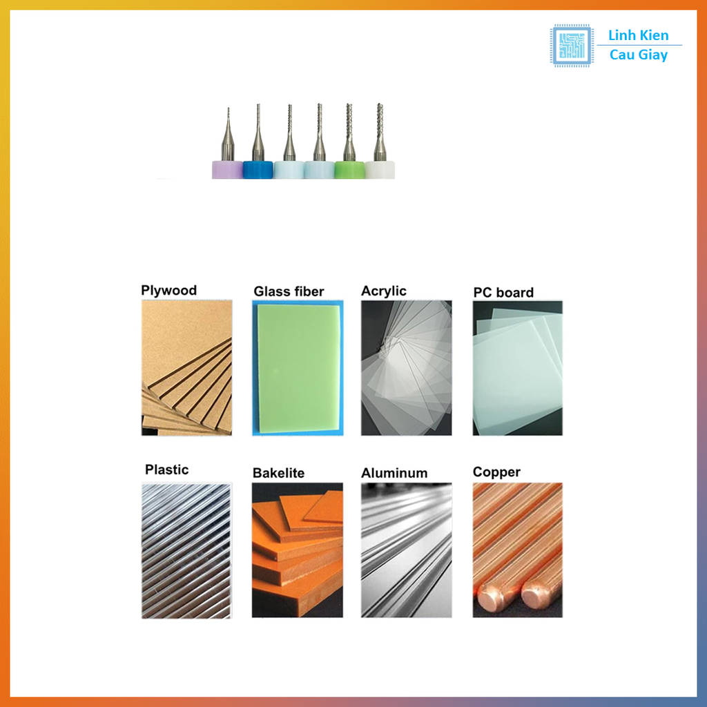 Mũi phay PCB quả dứa 0.8-3.175 mm