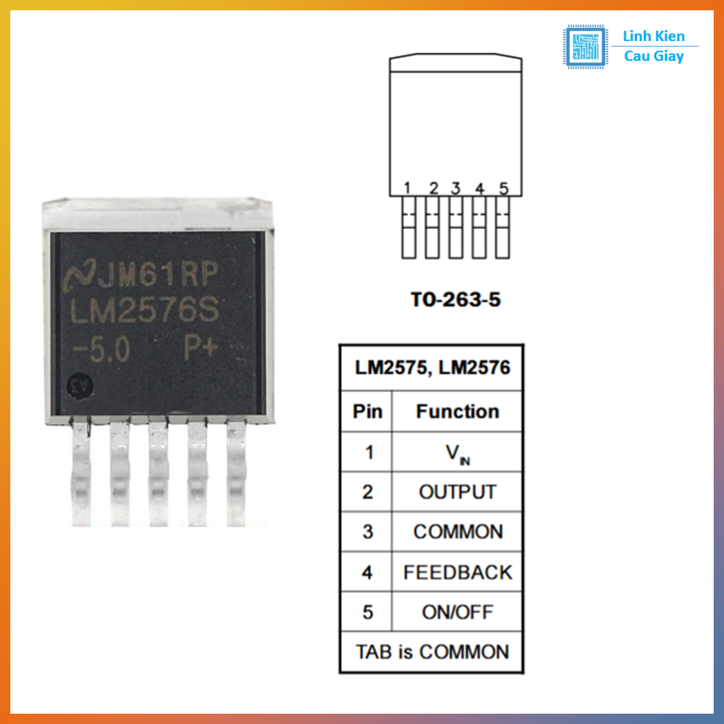 Linh kiện LM2576S-5V TO-263