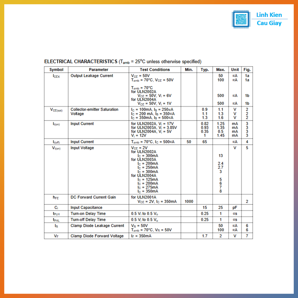 Linh kiện IC ULN2003