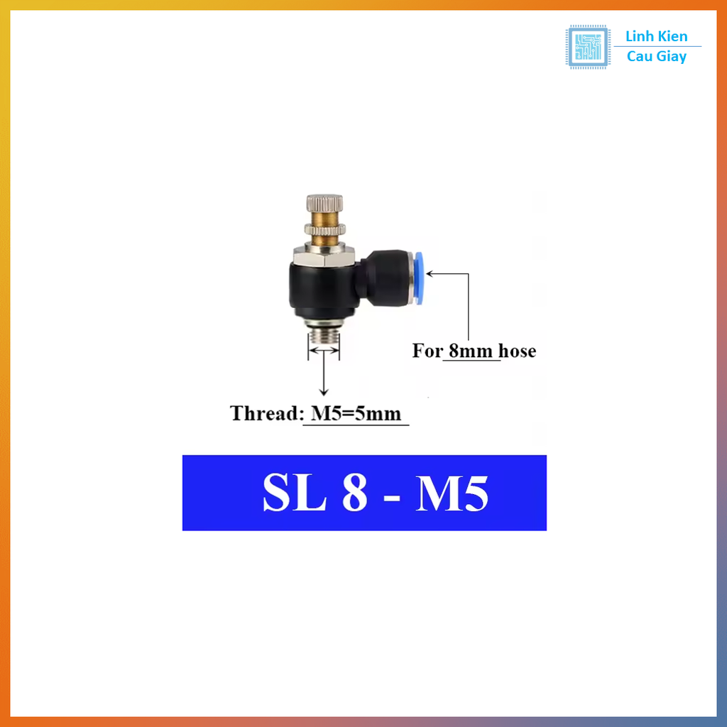 Van tiết lưu ống phi 8 (SL8)