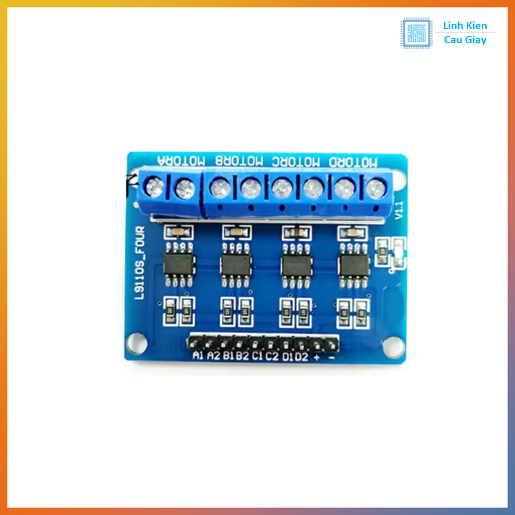 Module cầu H điều khiển 4 động cơ L9110S