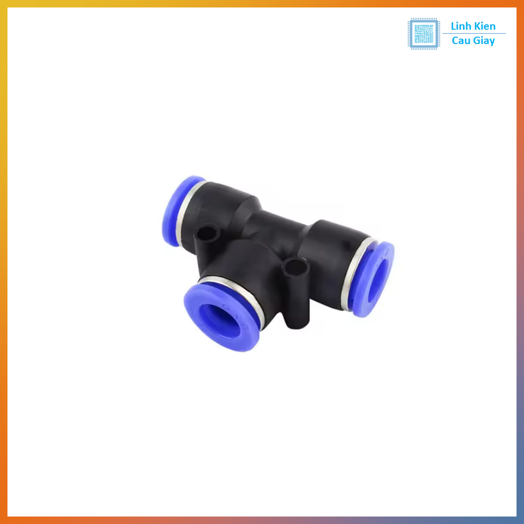 Đầu nối hơi nhanh chia 3 chữ T PE