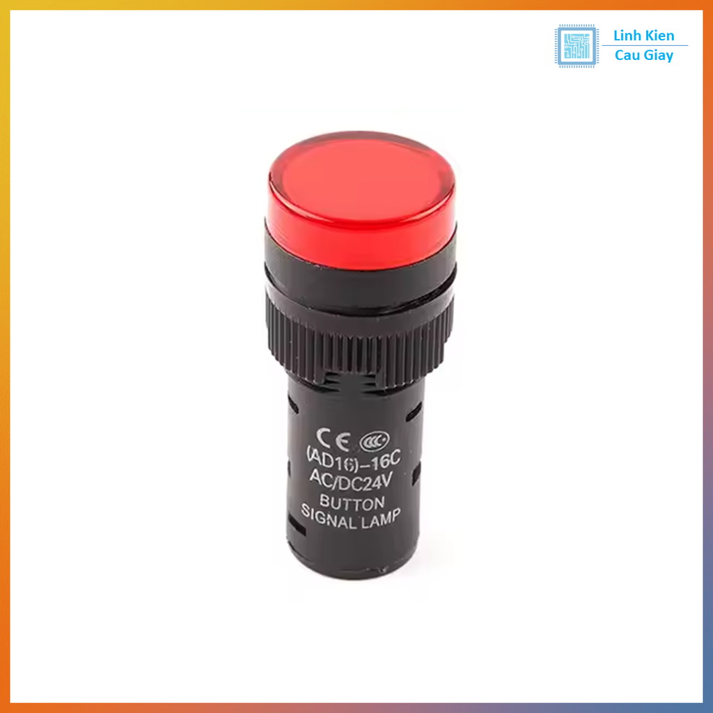 Đèn báo phi 16mm AD16 22D/S Điện áp 12V