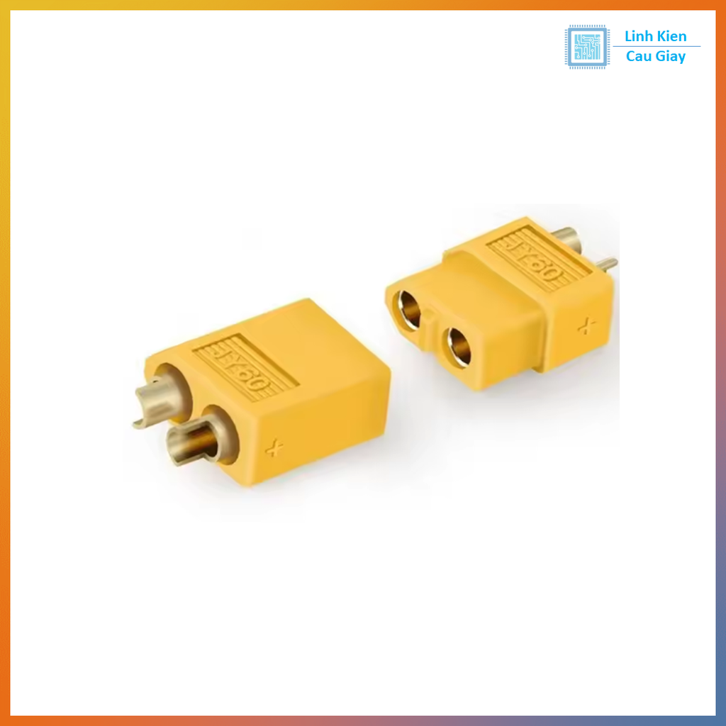 Jack cắm XT60 mạ vàng, Jack Đực Male, Jack Cái Female