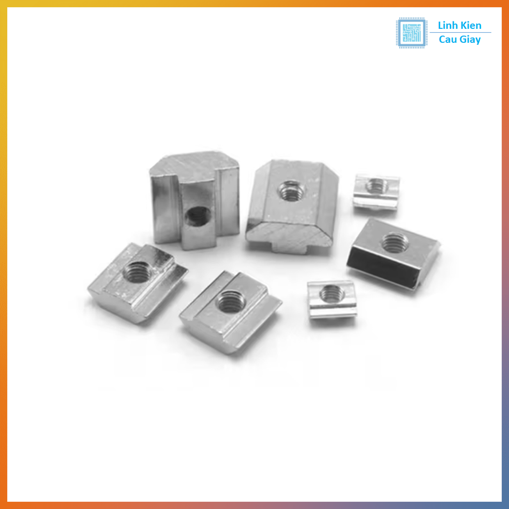 Tán chữ T đai ốc luồn Cho Nhôm Định Hình 2020, 3030, 2040, 2060, 20100, 3060, 3090