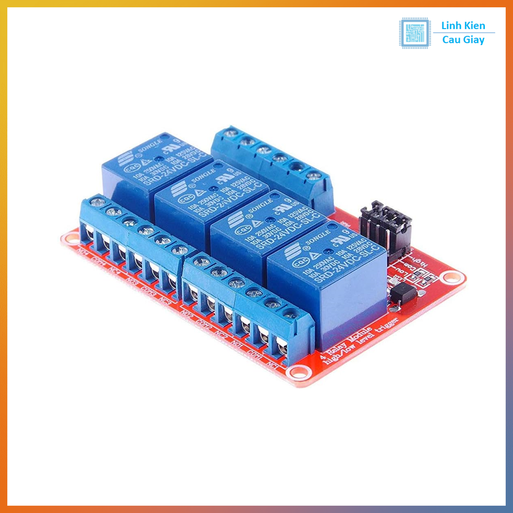 Module 1/2/4/8 Relay 24V Có Opto Cách Ly