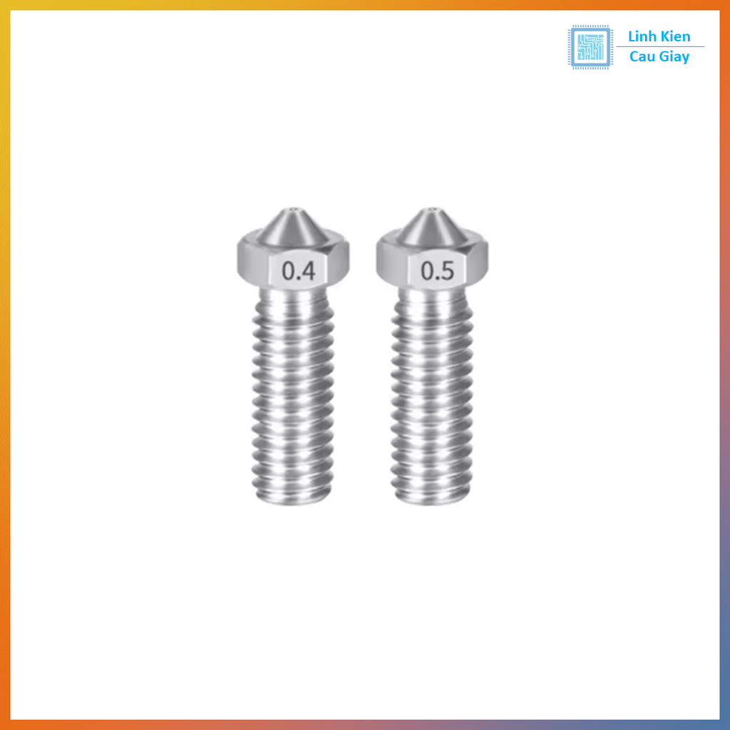 Đầu in E3D Volcano thép không gỉ