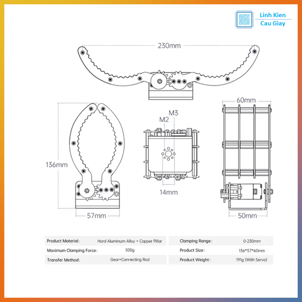 Tay Gắp Robot G2 Gripper