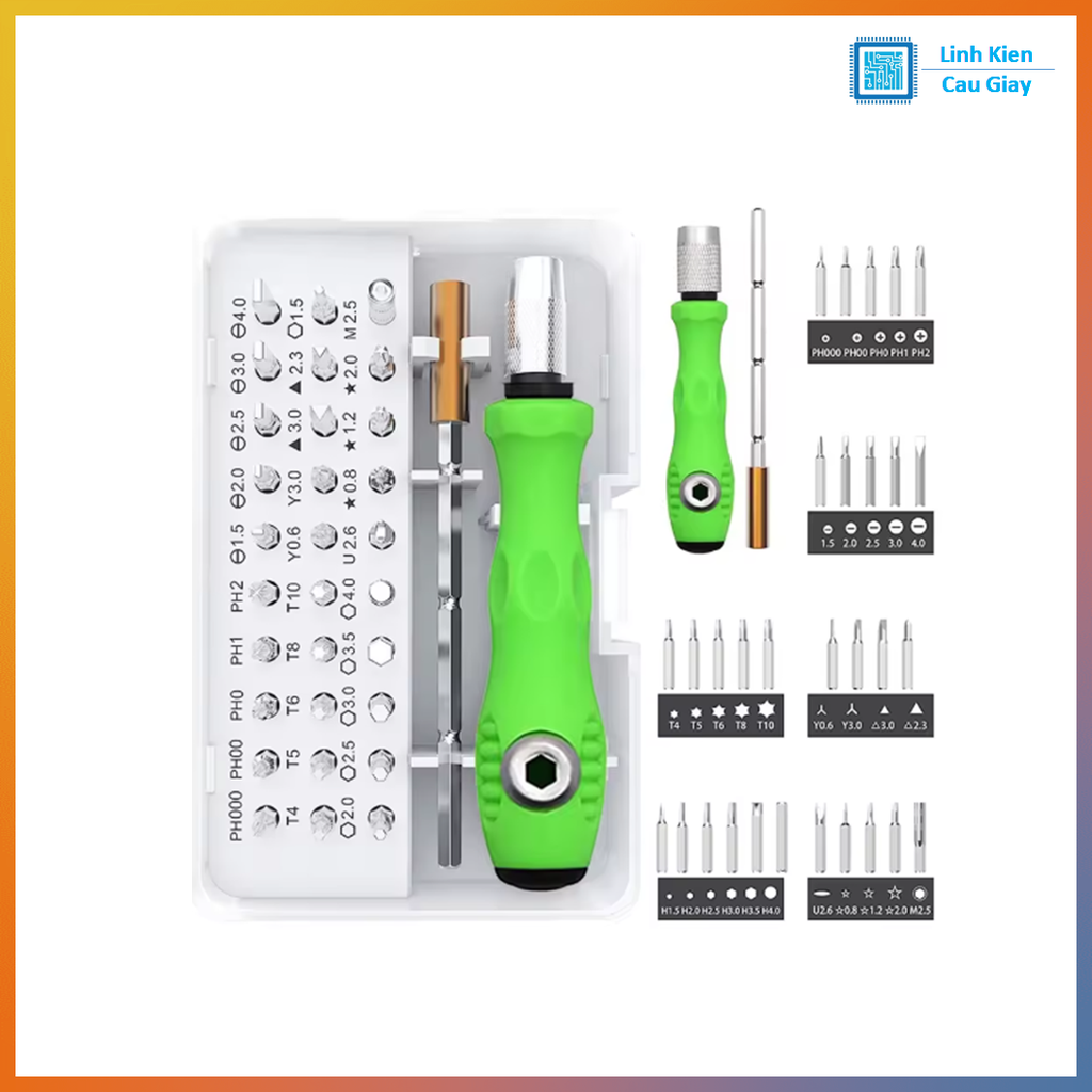 Bộ tua vít đa năng 32 chi tiết sửa chữa laptop, điện thoại, máy tính
