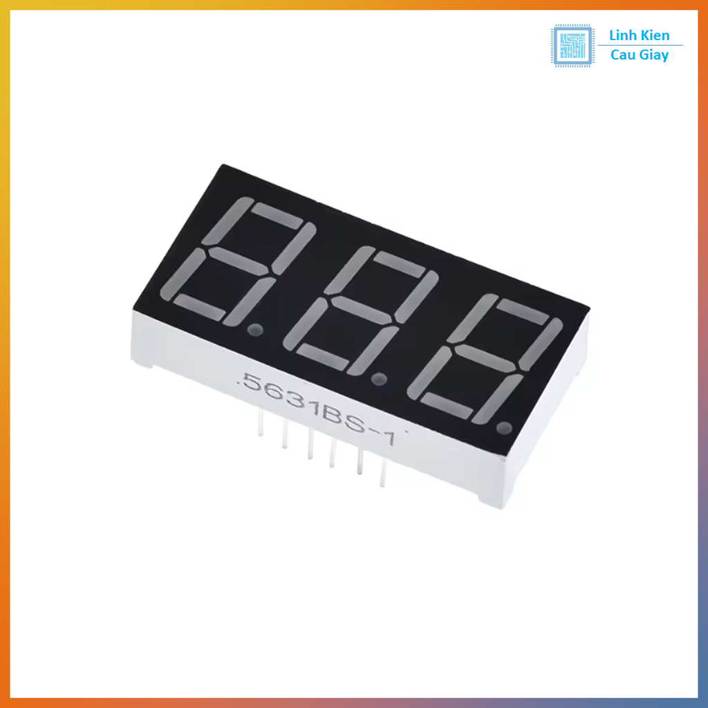 LED 7 Thanh 0.56inch Katot Chung - Sáng Đỏ