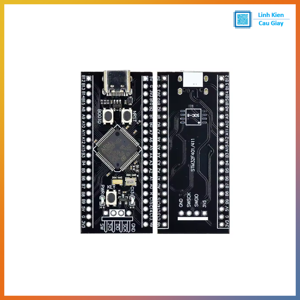 Kit phát triển STM32F401RCT6 Type-C (BOOT/RESET)