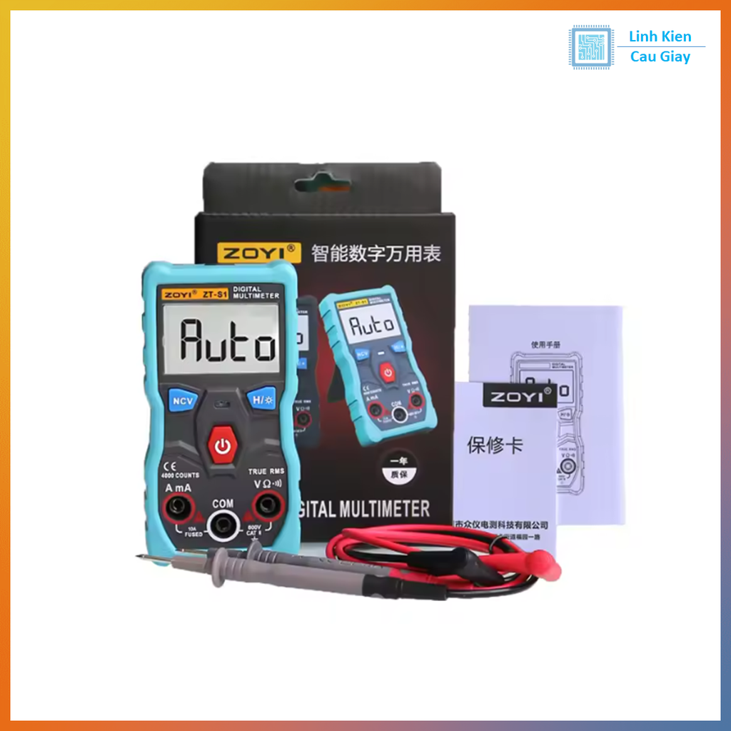 ĐỒNG HỒ VẠN NĂNG TỰ ĐỘNG ZOYI ZT-S1 CHÍNH HÃNG BH 06 THÁNG