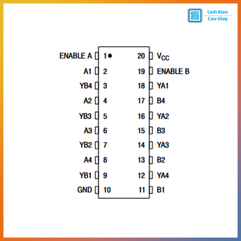 Linh kiện 74HC244D