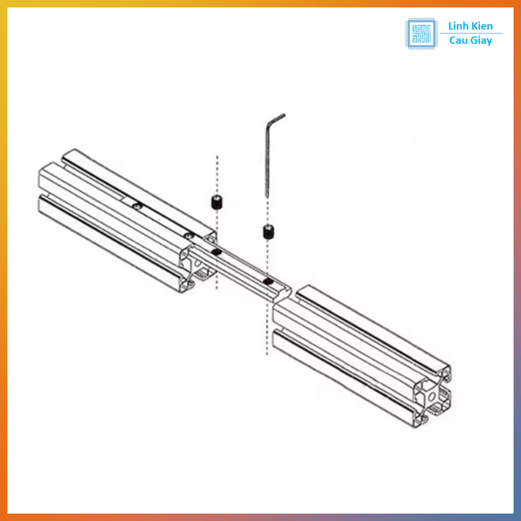 Phụ kiện nối nhôm định hình 2020, 3030, 4040 chuẩn EU ( Không kèm vít trí)