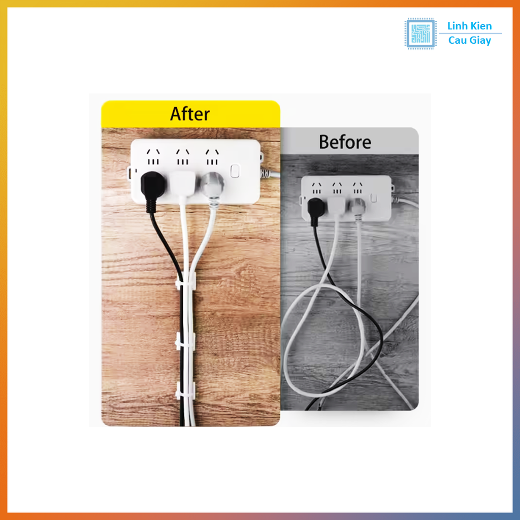 Miếng dán thít dây điện 3M kích thước nhiều loại (Giá 10c)