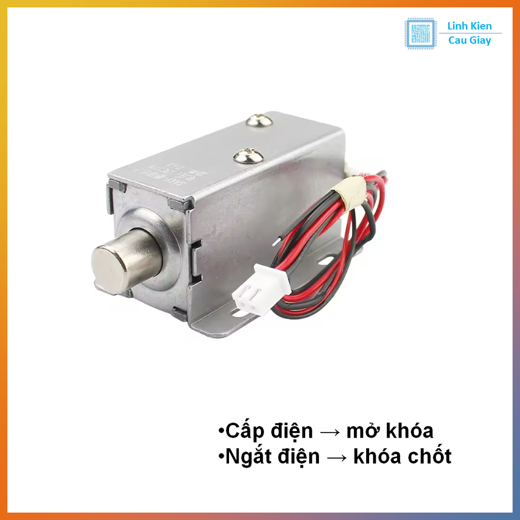 Khóa chốt điện từ LY-01 12VDC ( Chốt Tròn )