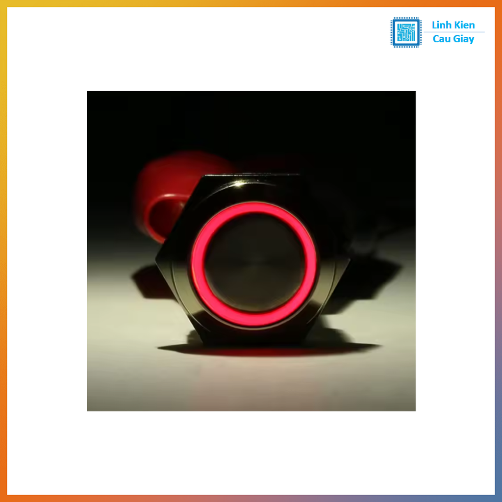Nút nhấn kim loại 12mm có đèn 220V