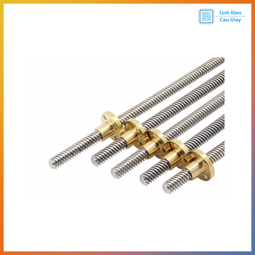 Combo Vitme T12, đai ốc T12 (Bước 8) Dài tùy chọn