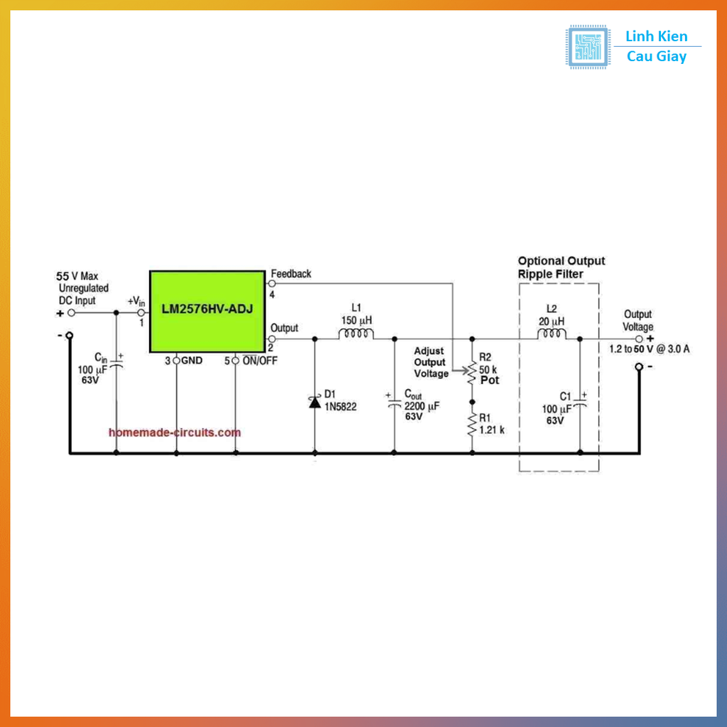 Linh kiện LM2576S-ADJ