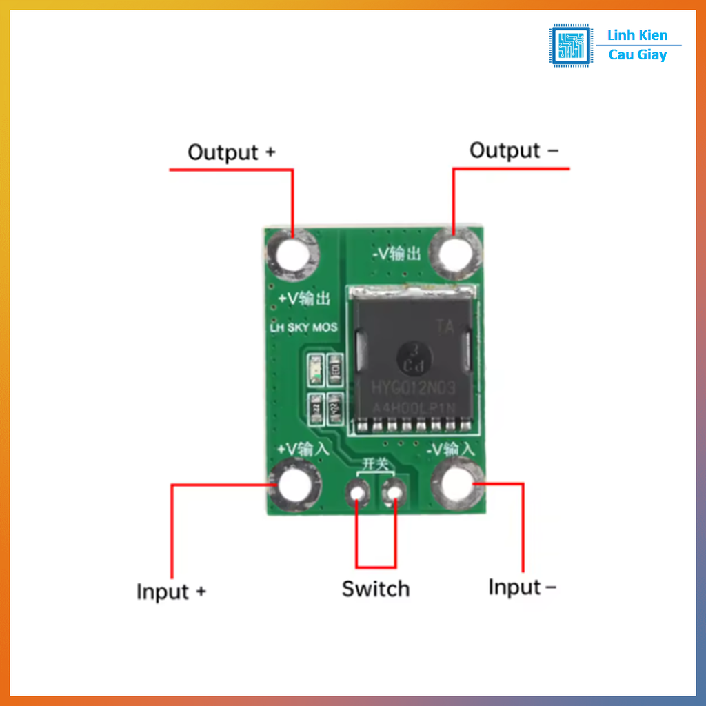 Module MOSFET Trigger Switch công suất 20A 50A 100A