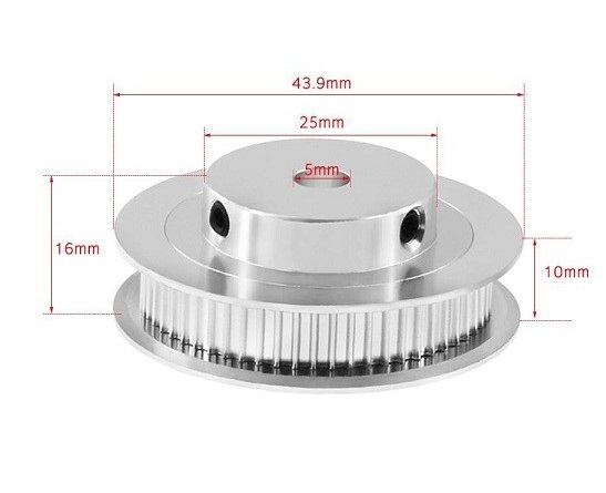 Puly GT2 - Rộng 6mm - 60 Răng